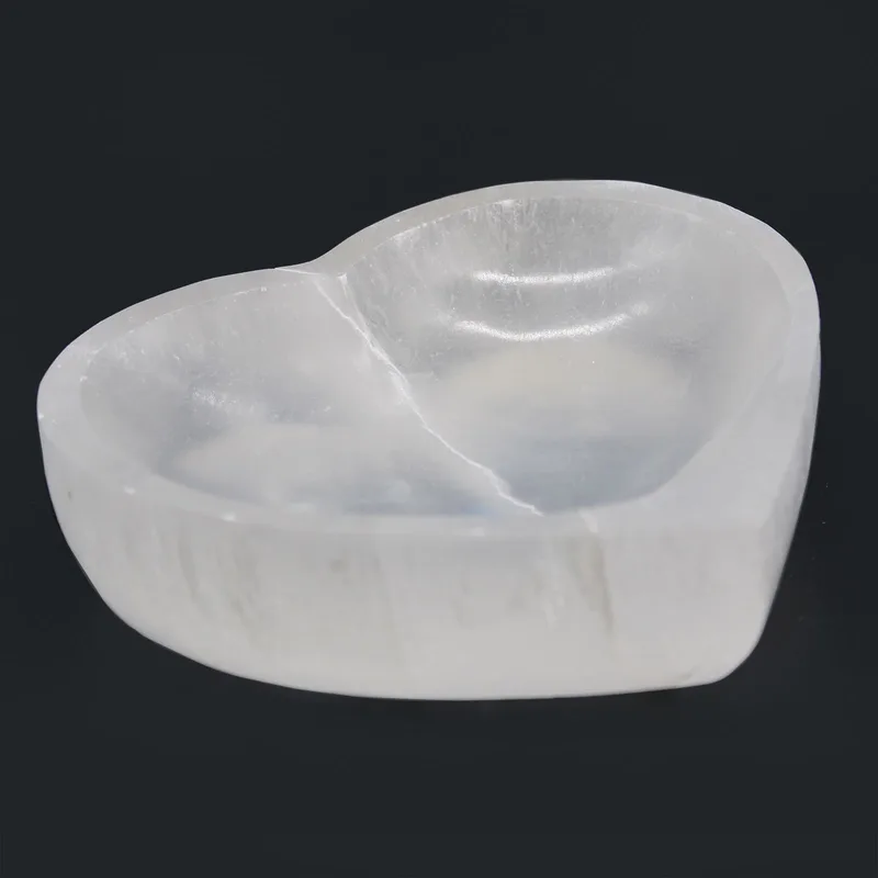Selenite Heart Bowl 15cm — foto 1