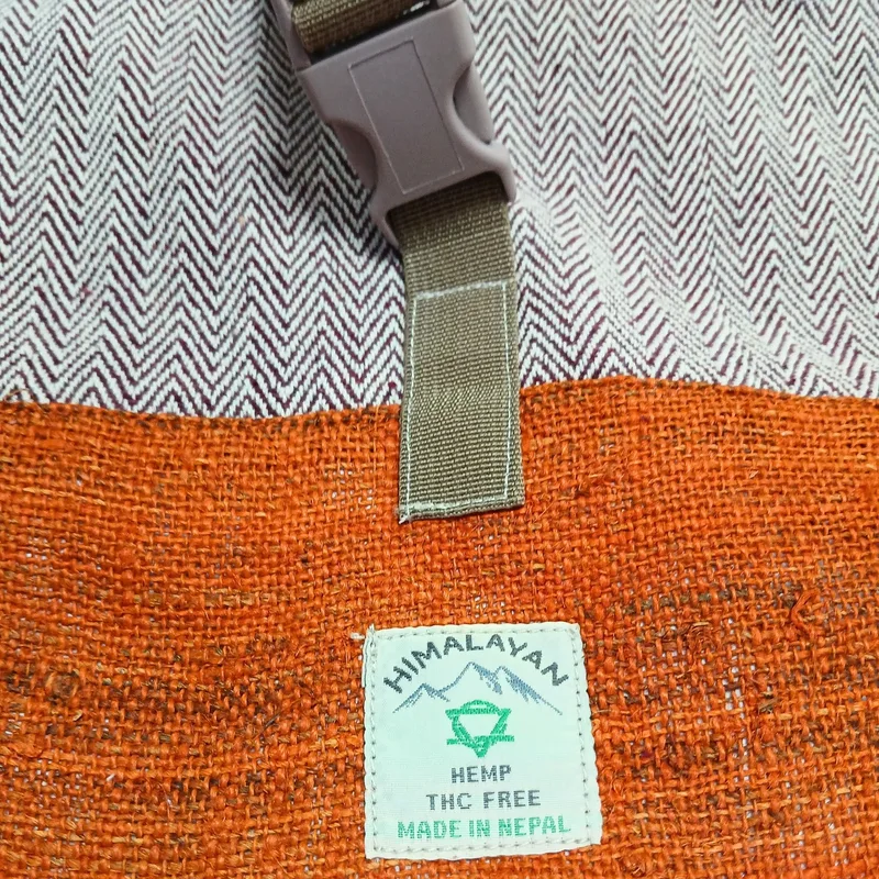 Hemp Trekking Rolling Backpack Sunset Arancia