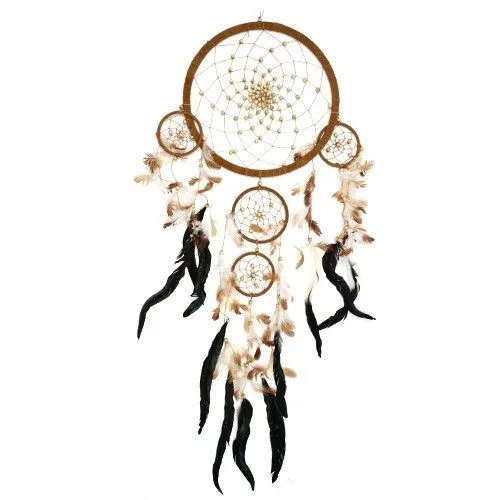 Bali Dreamcatcher - Large Round - Cream/Coffee/Choc — foto 2