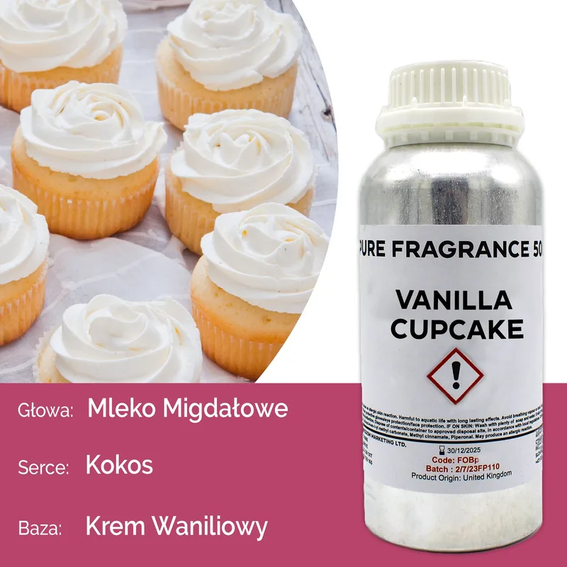 Vaniglia Cupcake Puro Profumo Olio 500ml — foto 6