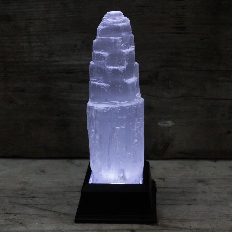 Natiural Selenite Tower 15 cm — foto 2
