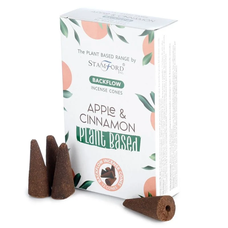 Plant Based Backflow Incenso Cones Apple & Cannella — foto 1