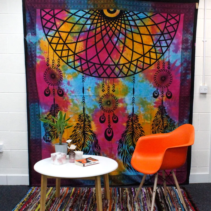 Double Cotton Bedspread + Wall Hanging Dreamchatcher 230cm x 200cm — foto 2