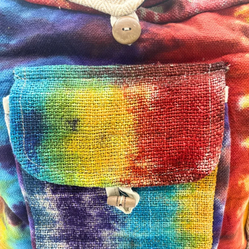 Tiedye Hemp Study Bag with Front Pocket — foto 3