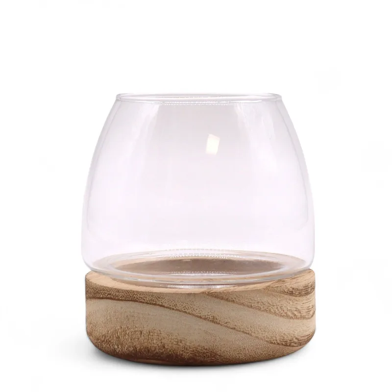 Mini Terarium on Naturale Tung Legno - 10x10cm