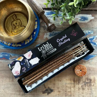 Tribal Soul Spiritual Incenso Sticks and Ceramic Porta - Crystal Healing