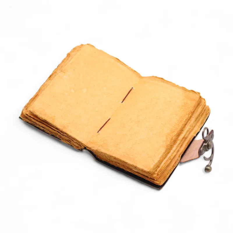 Fat Deckled Leather Notebook – The Book of Untold Stories – 15x10 cm — foto 5