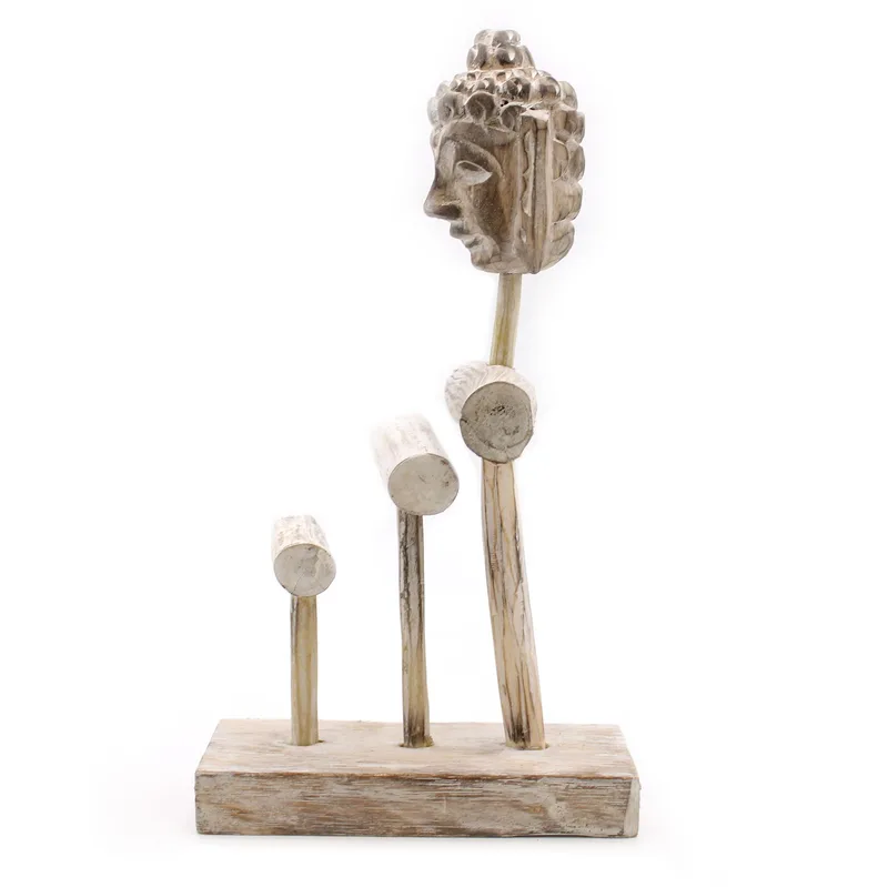 Three Branch & Buddha Stand Whitewash