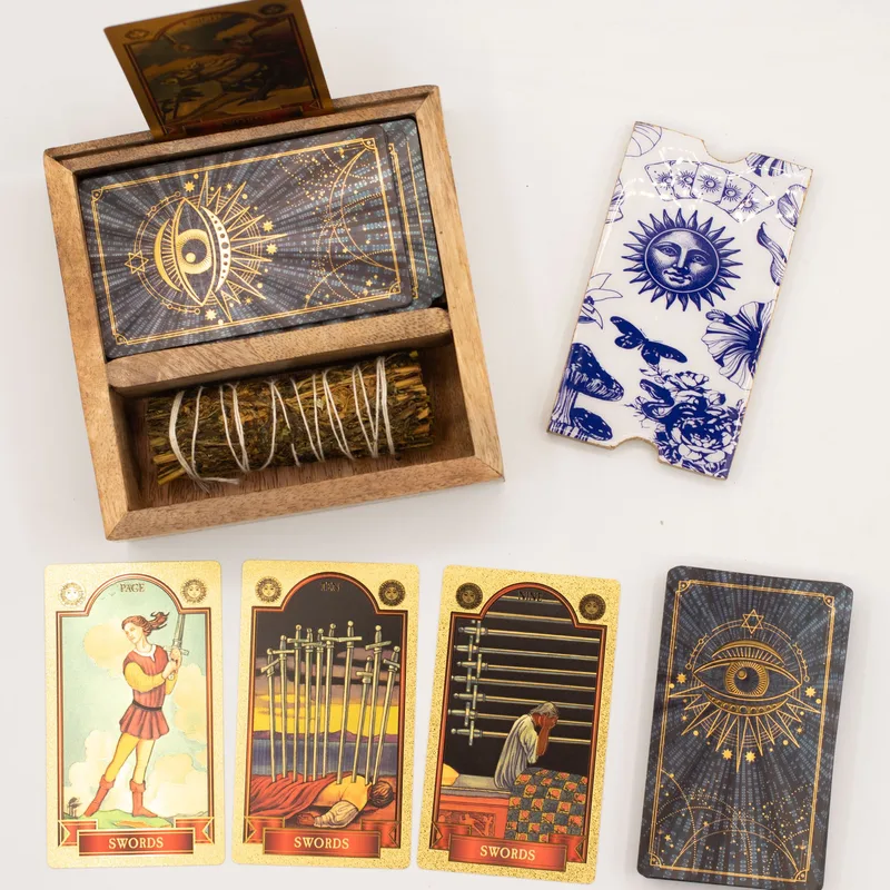 Two Section Tarot Scatola with Card Porta — foto 2