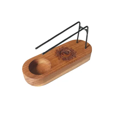 Small Palo Santo Heater Teak Legno Yin & Yang Design