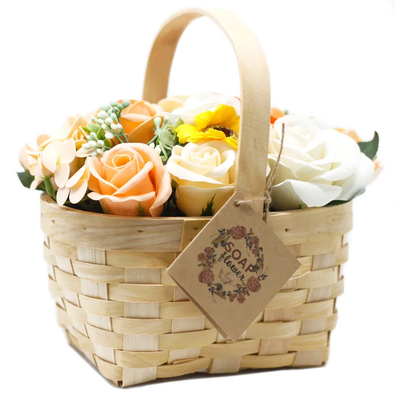 Large Arancia Bouquet in Wicker Basket — foto 2