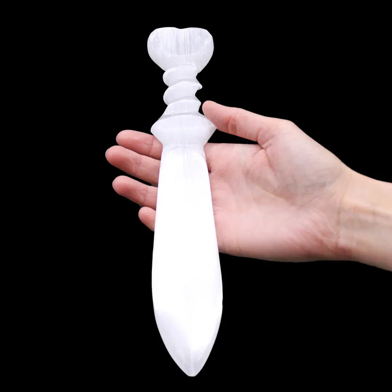 Selenite Lrg Ritual Knife Spiral — foto 3