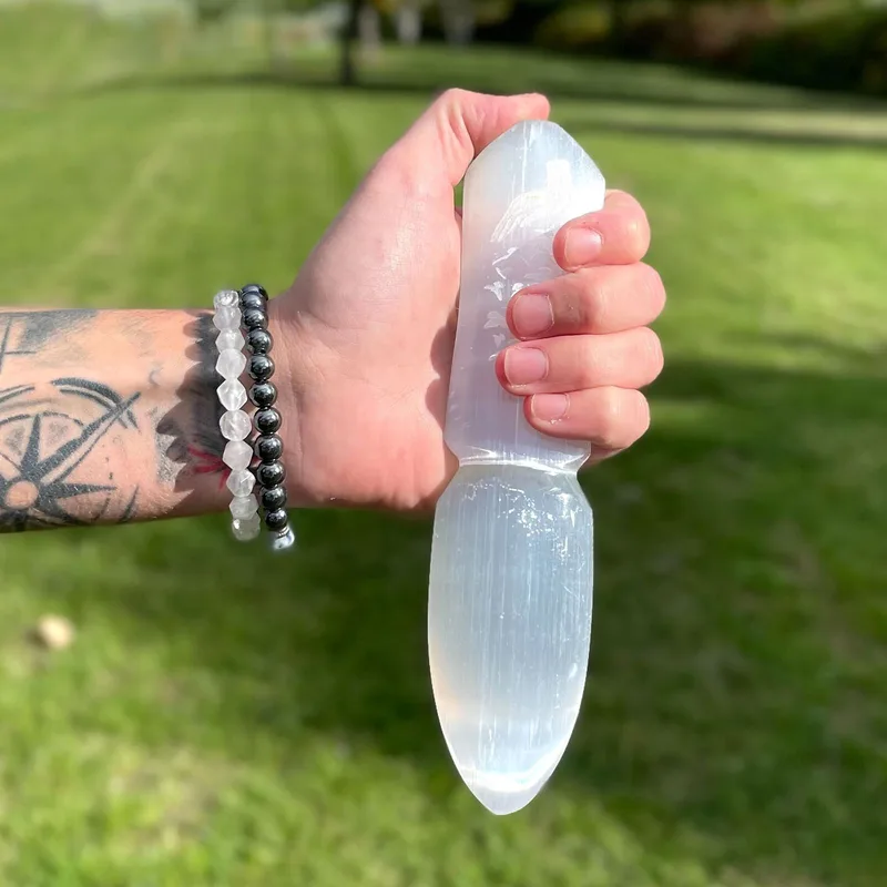 Selenite Ritual Knife Releasing Bonds — foto 2