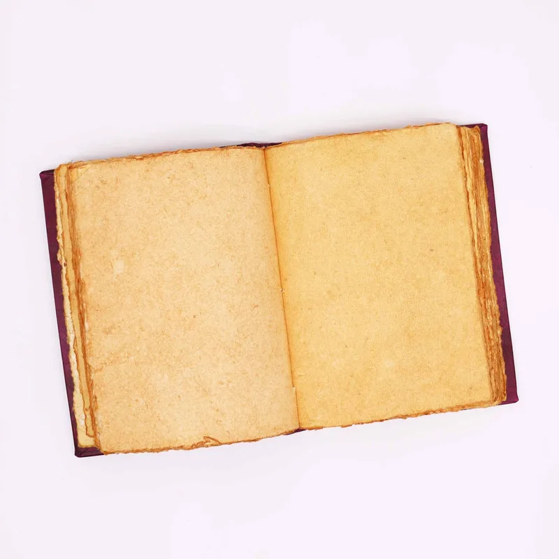 Heafty Red Tan Book Zinc Hamsa Decor 200 Deckle Edges Pages 26x18cm — foto 3