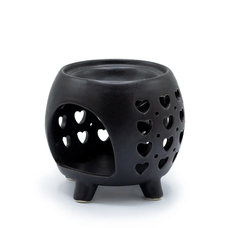 Squat Pot Olio Bruciatore Multi Hearts - Matt Nero