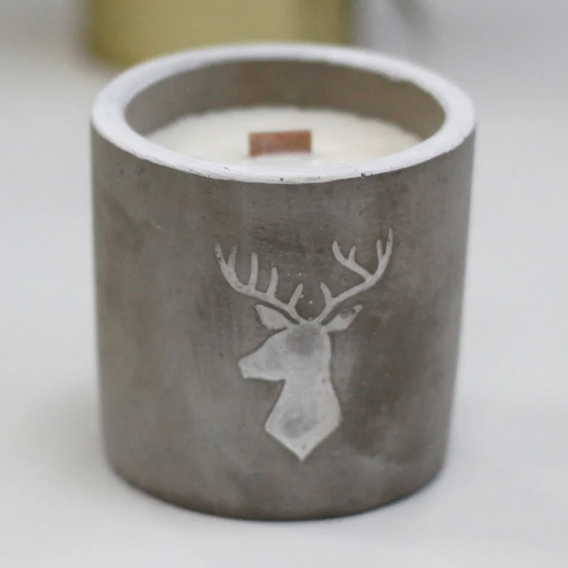 Med Concrete Soy Candela - Stag Head - Whiskey & Woodsmoke — foto 6
