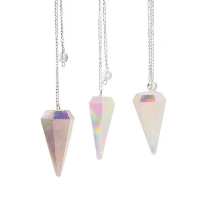 Six Sided Pendulum - Aurora Crysta Angel Bianco - 4cm — foto 2