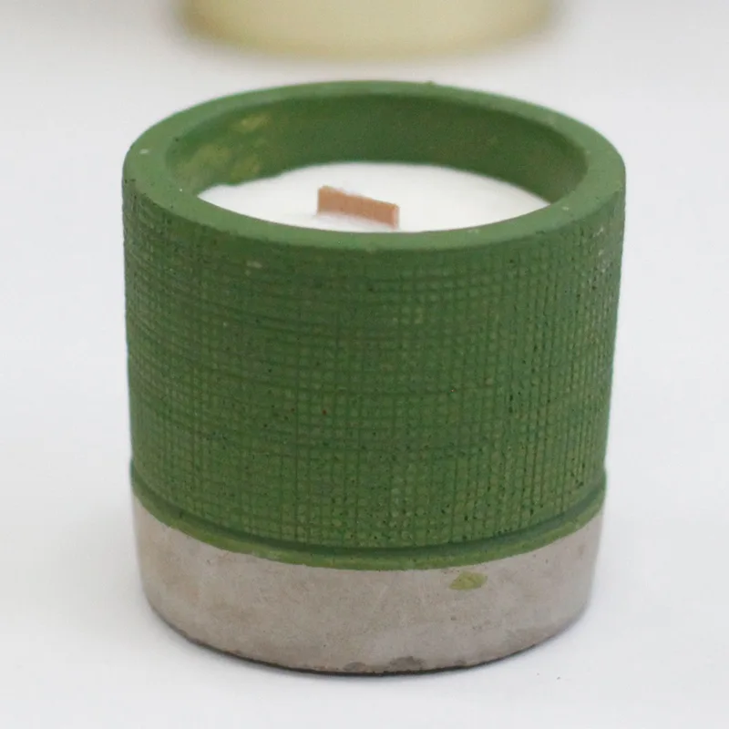 Pot Concrete Soy Candela - Verde - Sea Moss & Herbs — foto 6