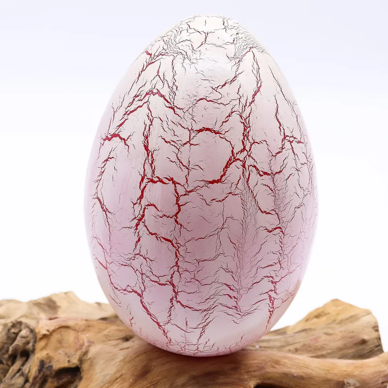 DriftGlow Lamp Crackle Fire Egg Shade Arancia — foto 5