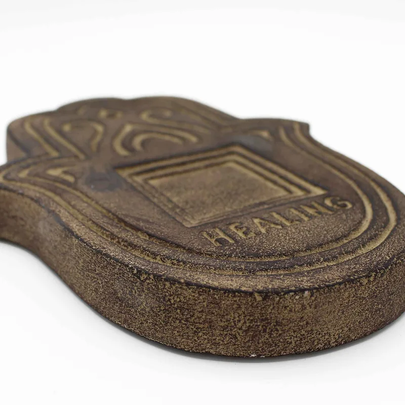 Healling Incenso Plate Nero Lava-Stone — foto 1