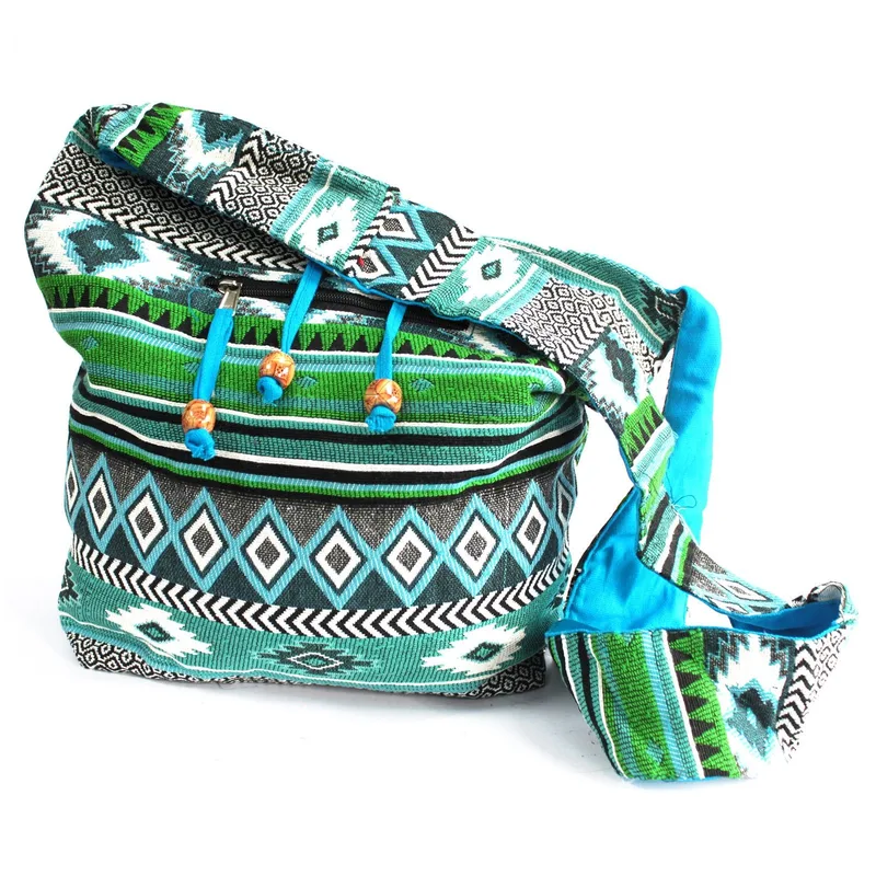 Jacquard Bag Teal Student Bag — foto 1