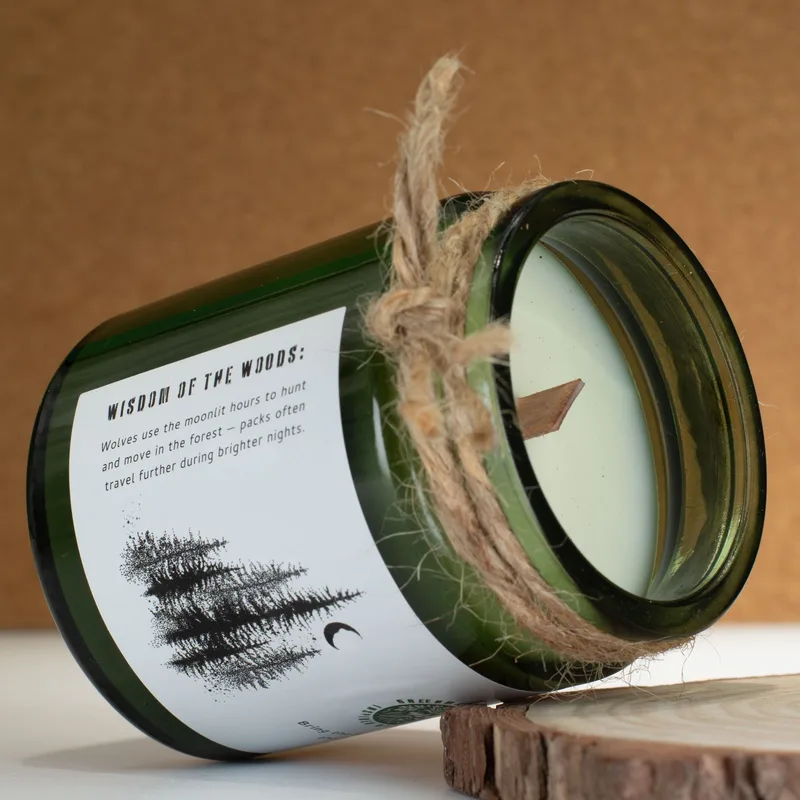 Greenman Woodwick Soy Candela Wolf's Moon — foto 3