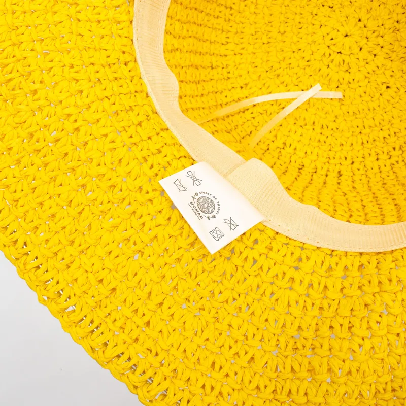 Nomad Sari Floppy Straw Sun Hat Yellow — foto 3