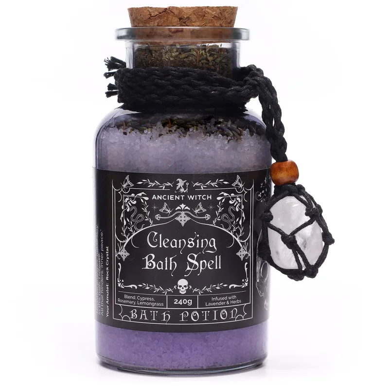 Ancient Witch Bagno Spell Potion & Rock Crystal Amulet Cleansing — foto 4