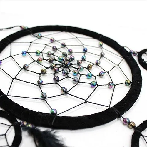 Bali Dreamcatcher - Large Round - Black/White/Red — foto 3
