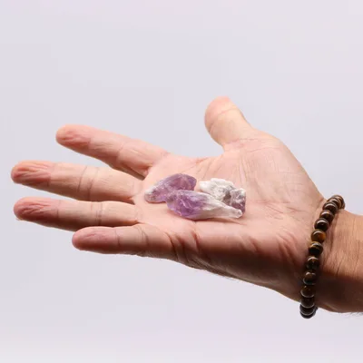 Raw Crystals (500gm) - Amethyst Rough Points — foto 1