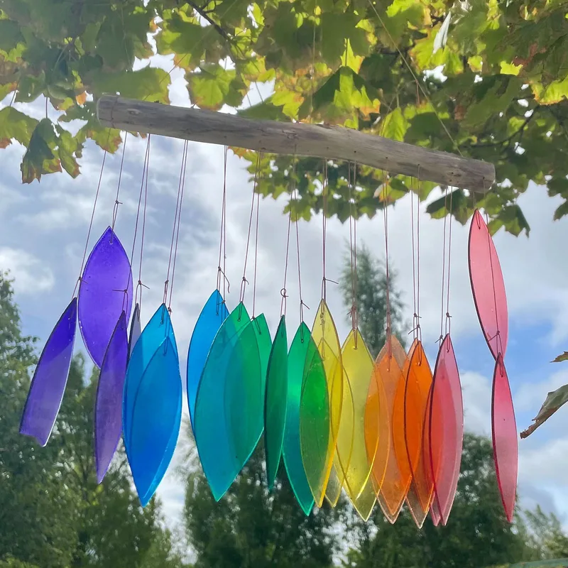 Rainbow Glass Chime Assorted