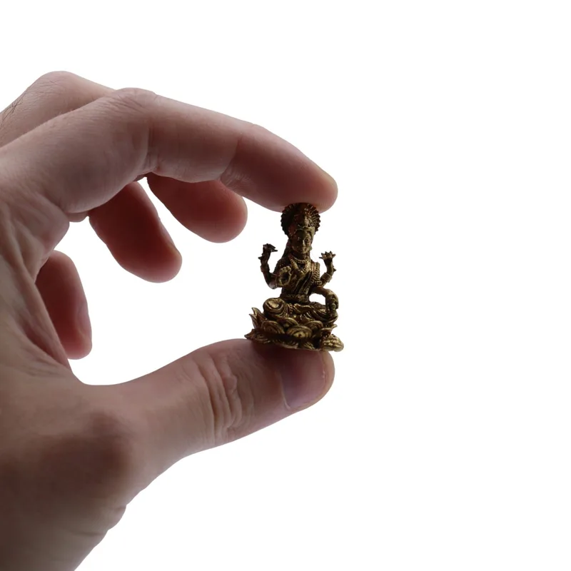 Brass Miniature Gods - Laxmi (11gms) - 30mm — foto 1