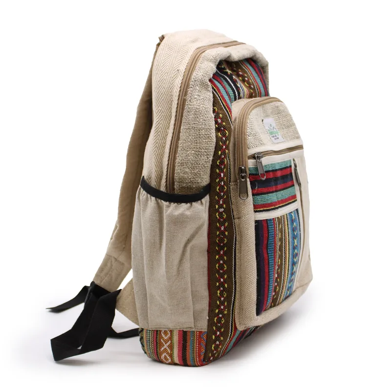Zaino in Canapa Grande - Design Zip Diritto — foto 6