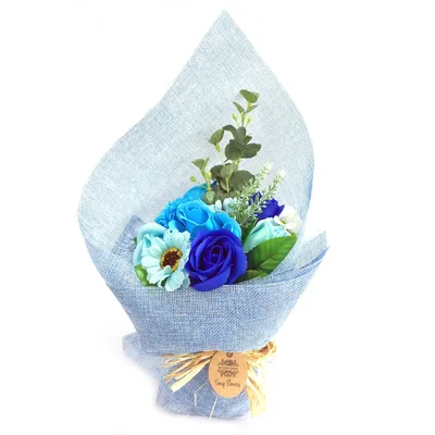 Standing Sapone Fiore Bouquet - Blu - Special — foto 2