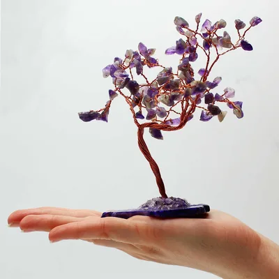Lrg Gemstone Albero Amethyst on Naturale Agate Base — foto 1