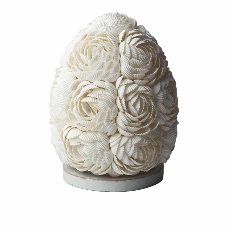 Boho Sea Shell Lamp Rosa Oval 15cm