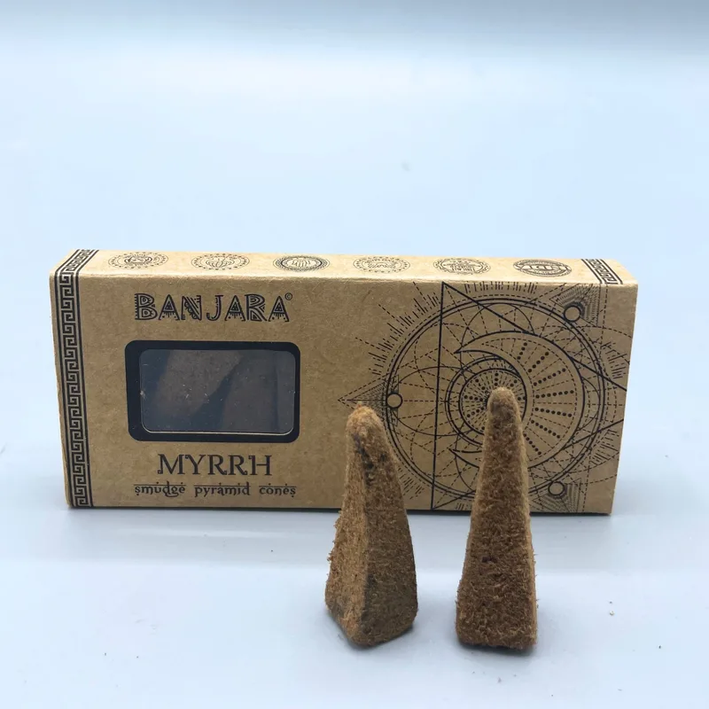 Banjara Smudge Pyramid Cones Myrrh — foto 1
