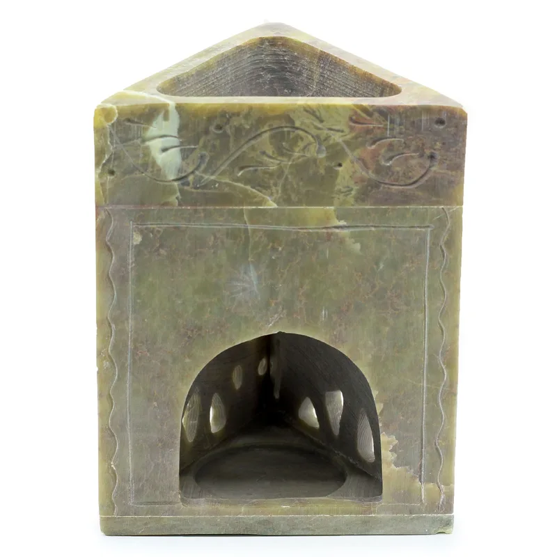 Triangle Soapstone Olio Bruciatore 11x9cm Elephant — foto 1