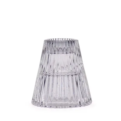 Set of 2 Flip Dinner Candela / Tealight Porta - Midnight Grey