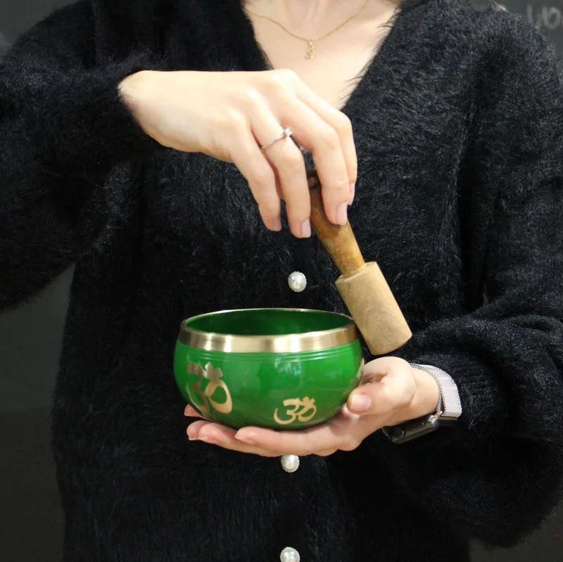 Albero of Life Singing Bowl Set- Verde 10.7cm — foto 6