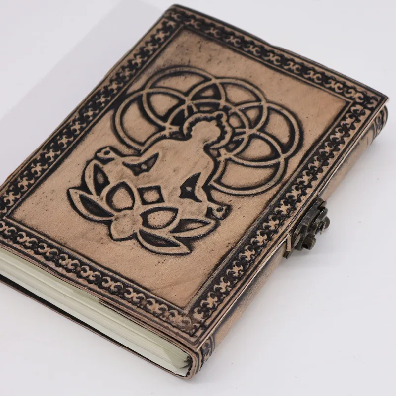 Buddha Esoteric Notebook Red Tan 200 pages Stich Edge 17.5x12.5x3cm — foto 1