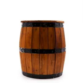 Beer Barrel Stool & Parasol Stand – Naturale Legno 38 x 32 cm — foto 5