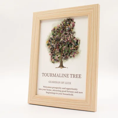 Gemstone Picture - Albero of Life - Toruraline (20x14.7x1cm) — foto 2