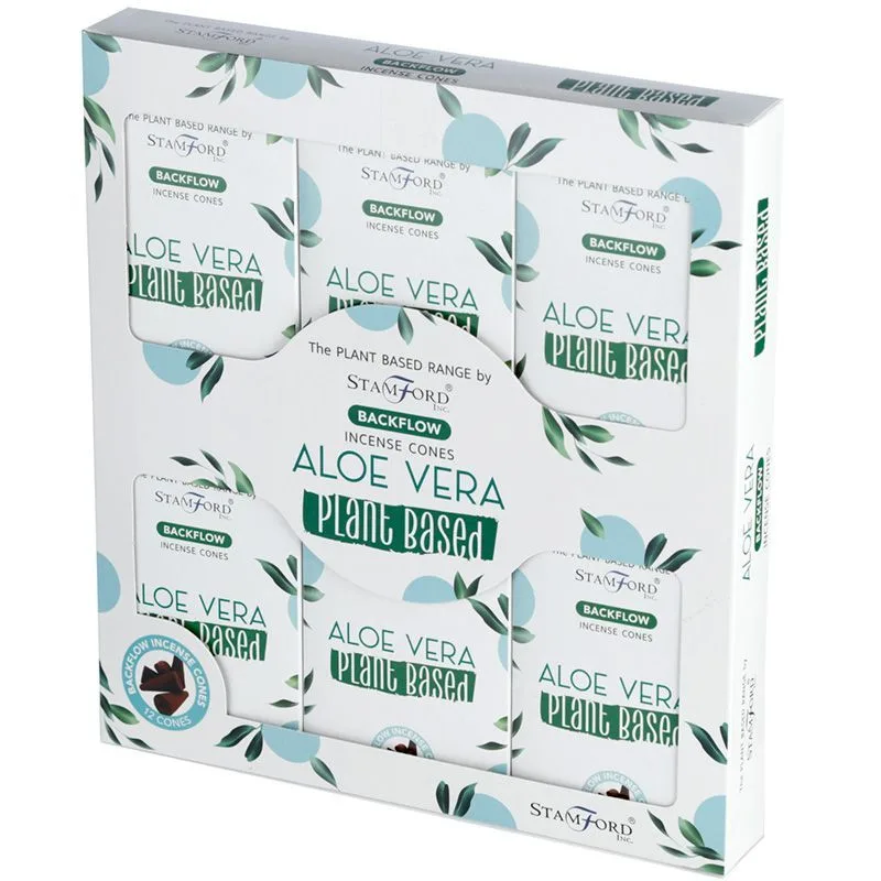 Plant Based Backflow Incenso Cones Aloe Vera — foto 1