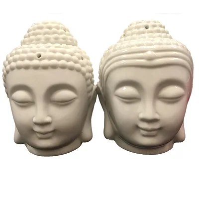 Buddha Head Olio Bruciatore Bianco — foto 1
