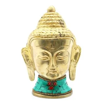 Brass Buddha Figure Sm Head 5 cm — foto 1