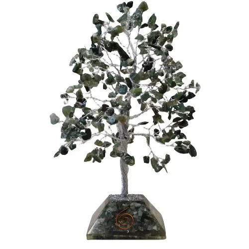 Gemstone Albero with Organite Base 320 Stone Moss Agate