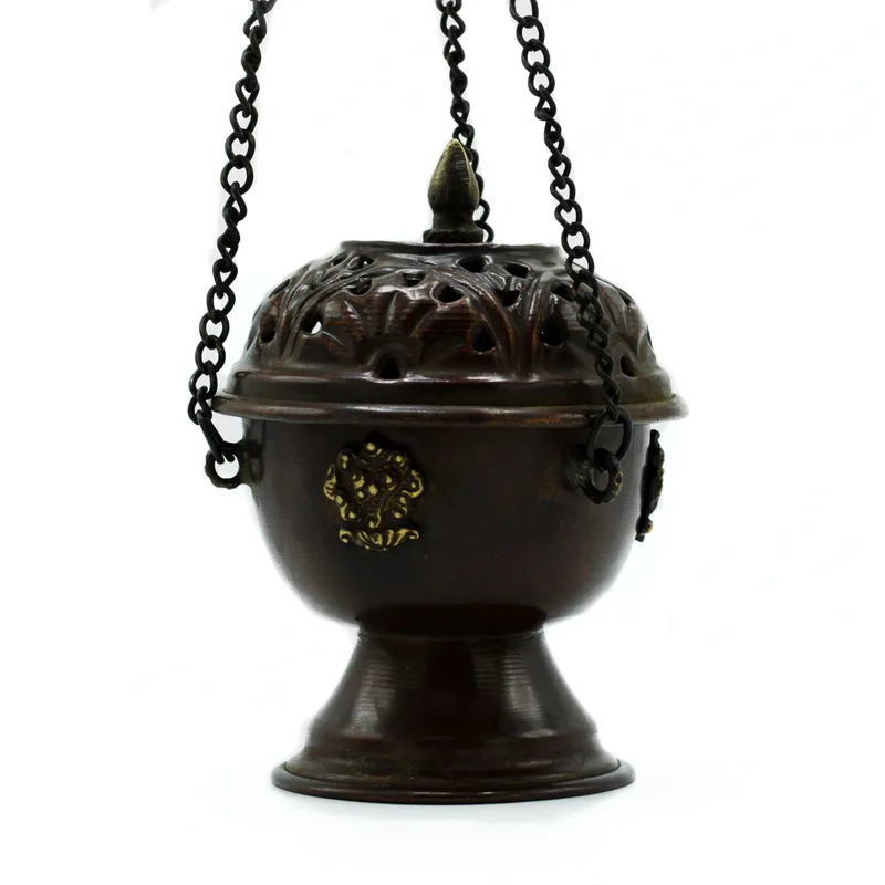 Copper Tibetan Incenso Bruciatore - Classic Hanging — foto 2