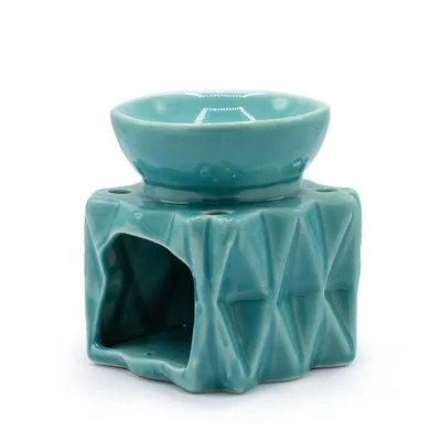 Olio Bruciatore Geometric - Blu — foto 1