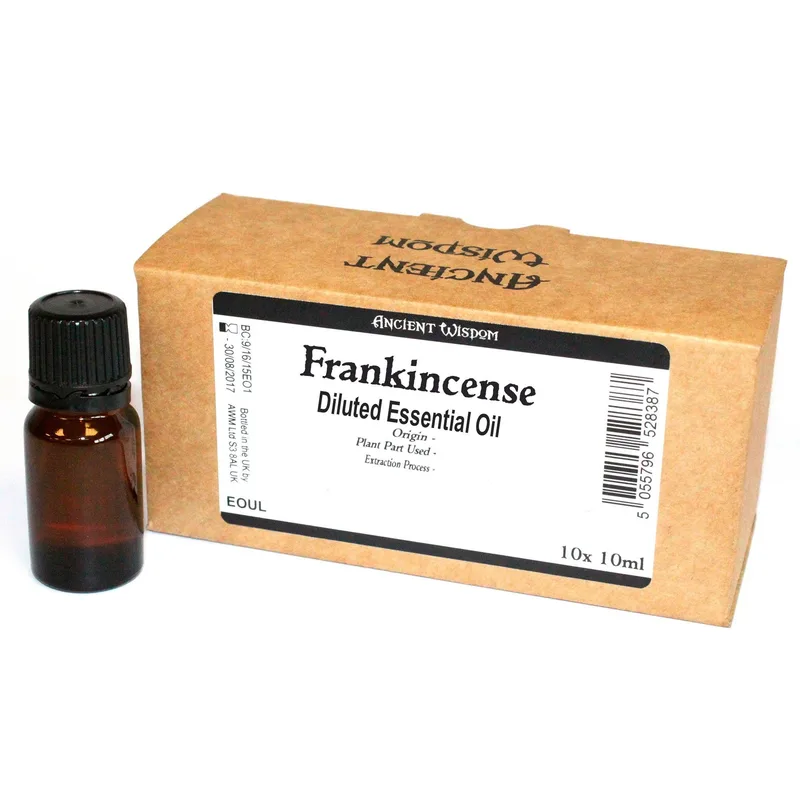10x 10ml Frankincense Diluted Essenziale Olio Unlabelled
